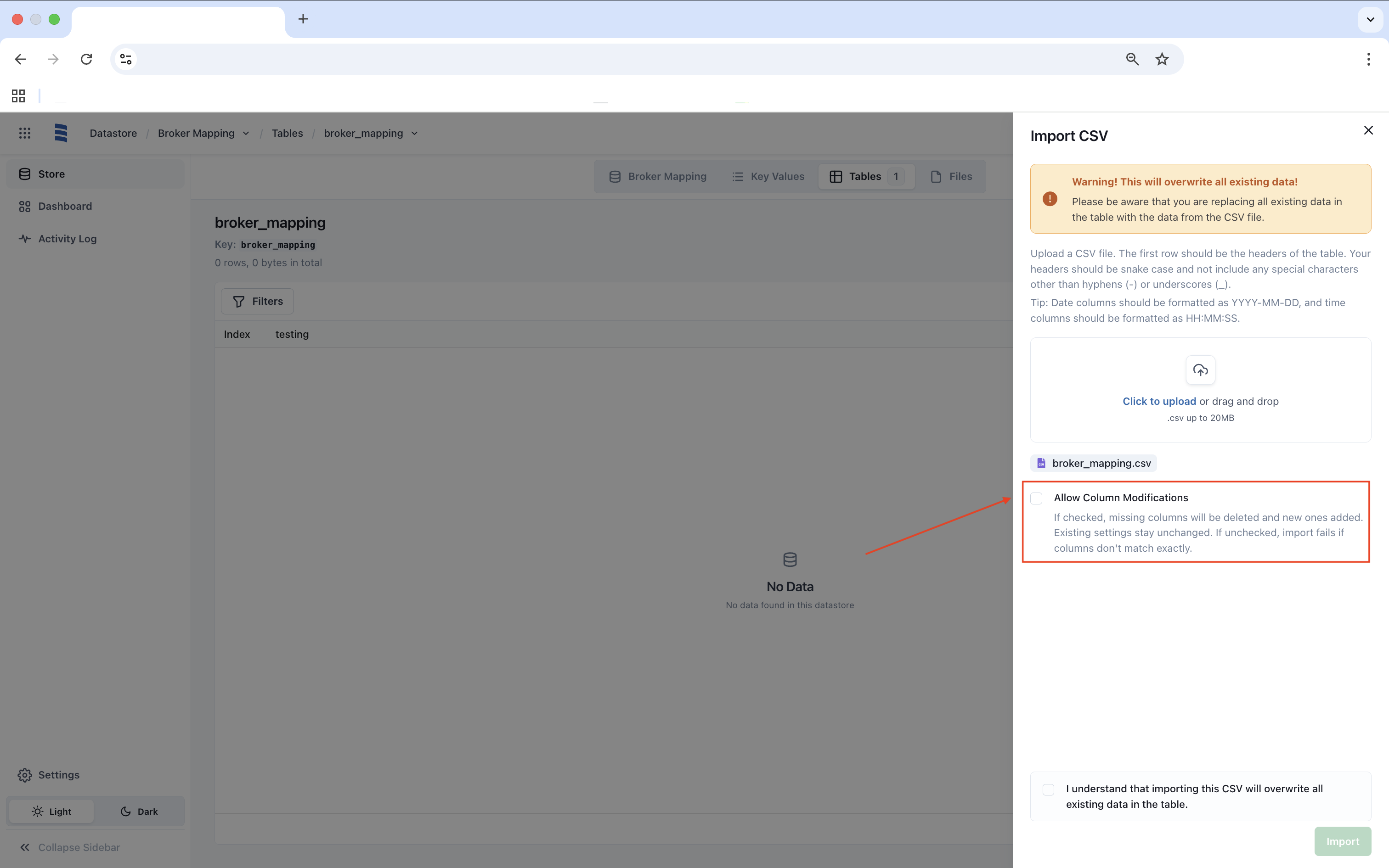 datastore