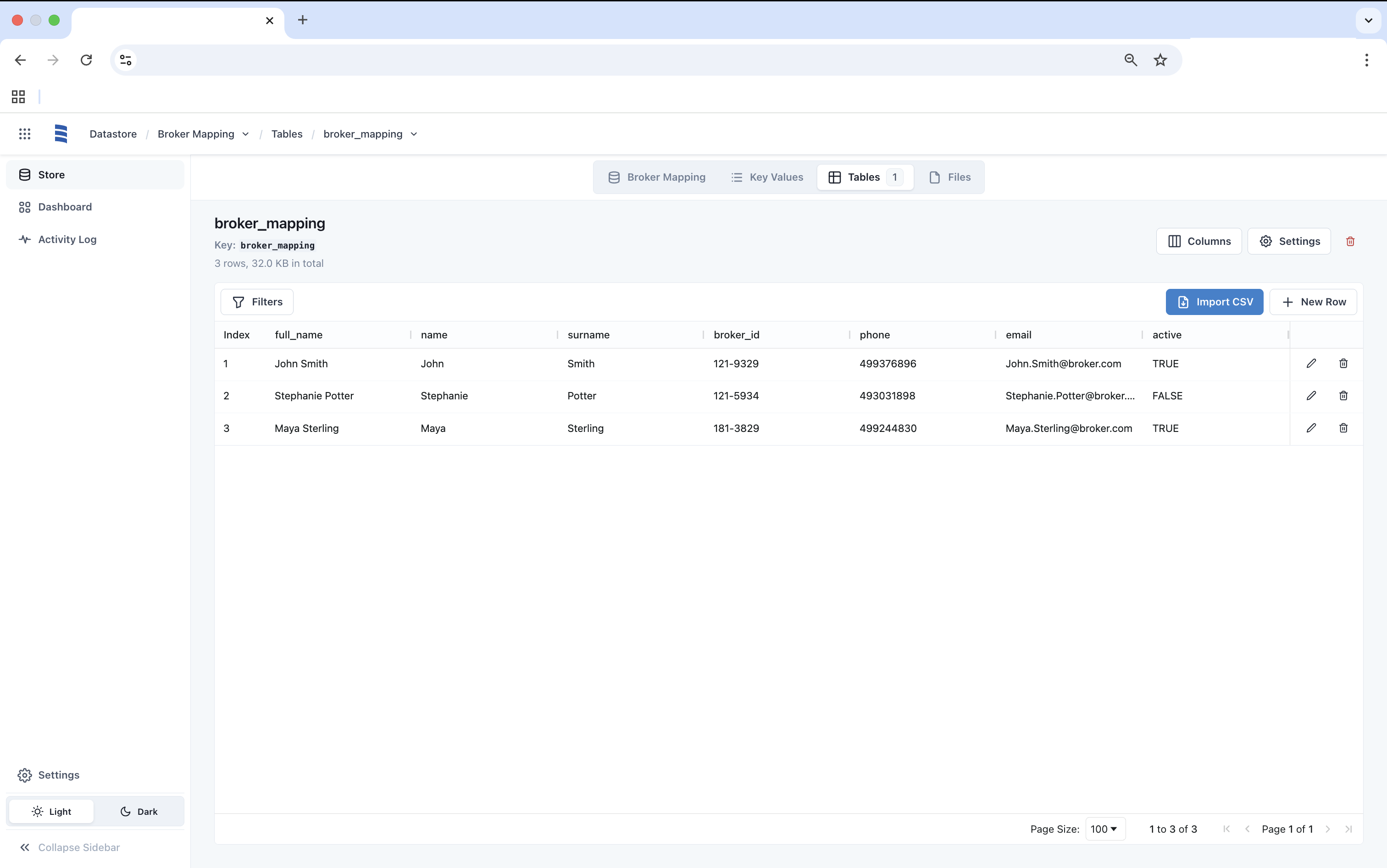 datastore