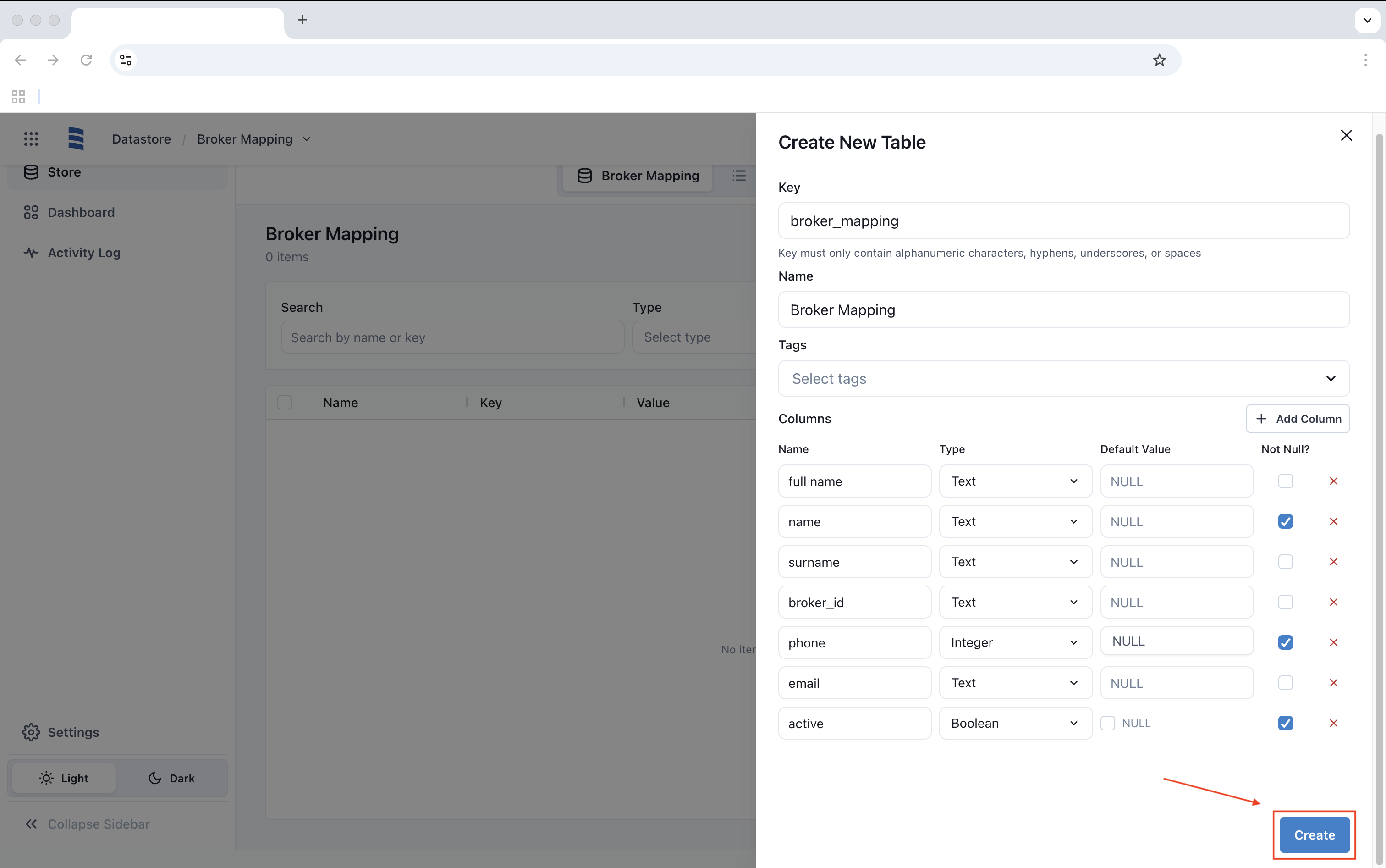 datastore