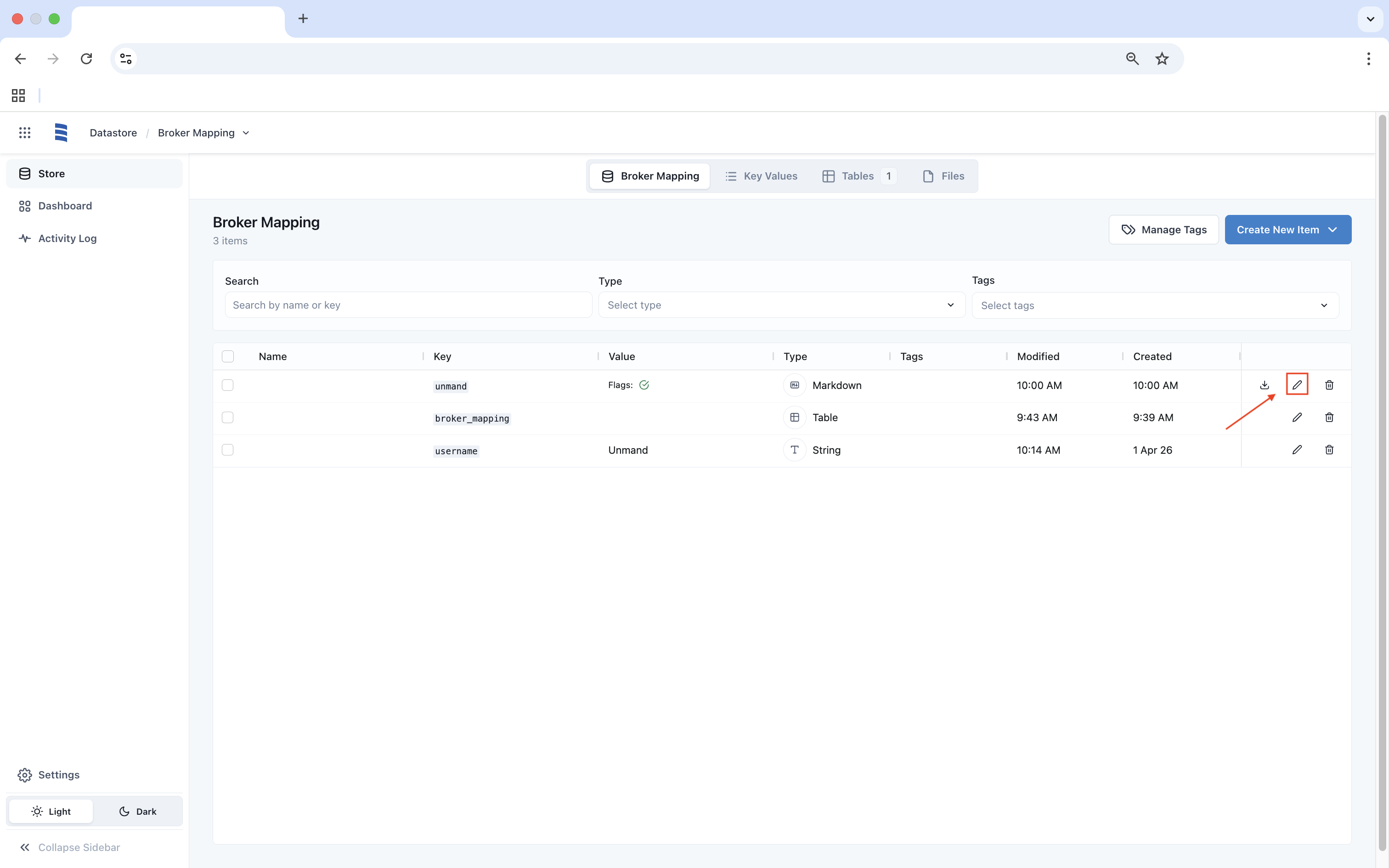 datastore