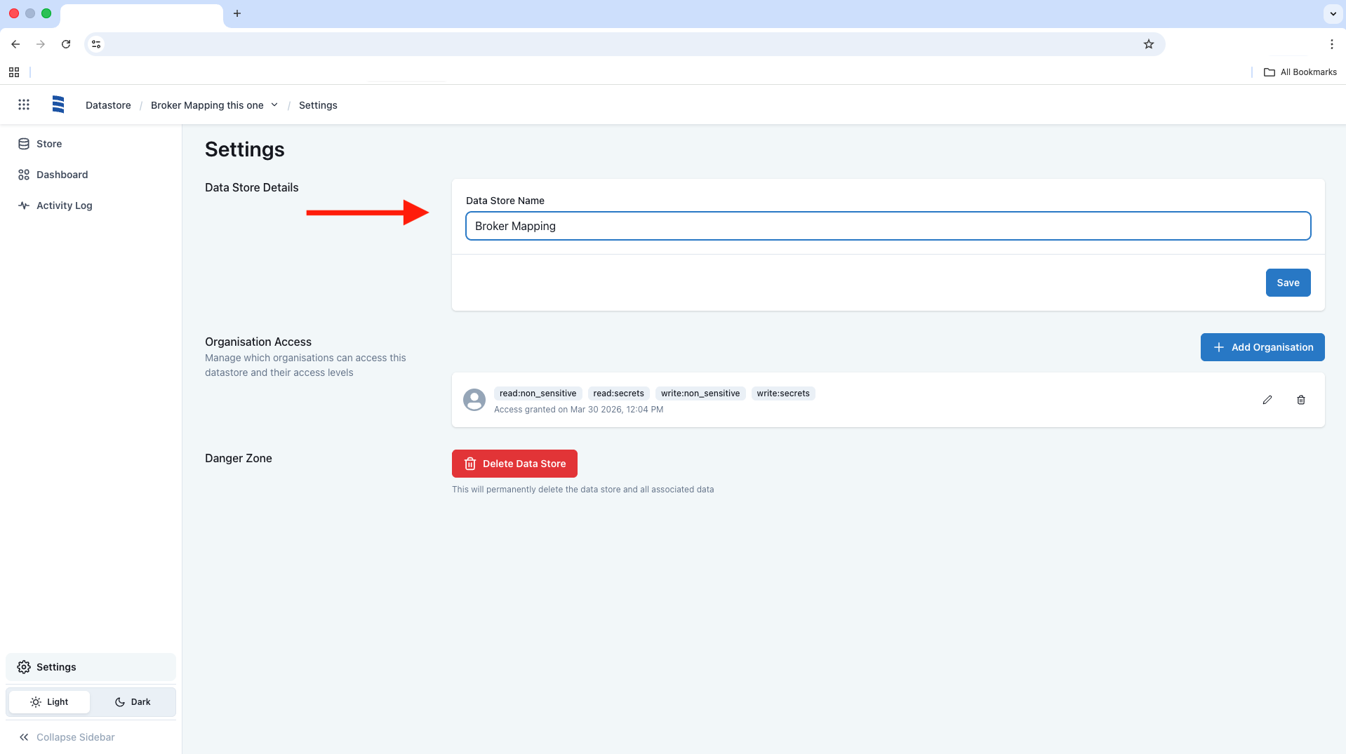 datastore